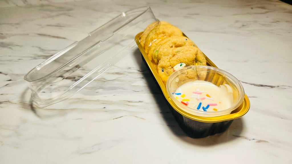 Glazé Cookie Dunkers (Birthday Cake + Frosting)