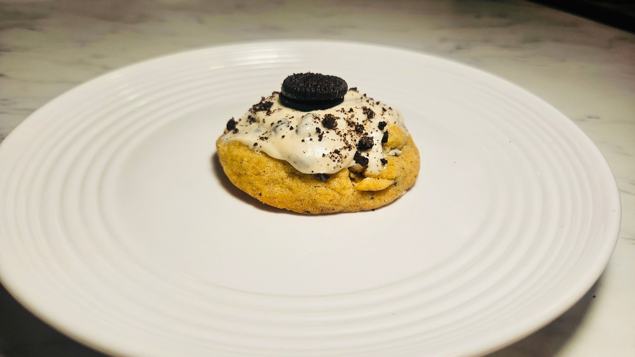 Oreo Cookie Butter Bliss Stuffed Cookie