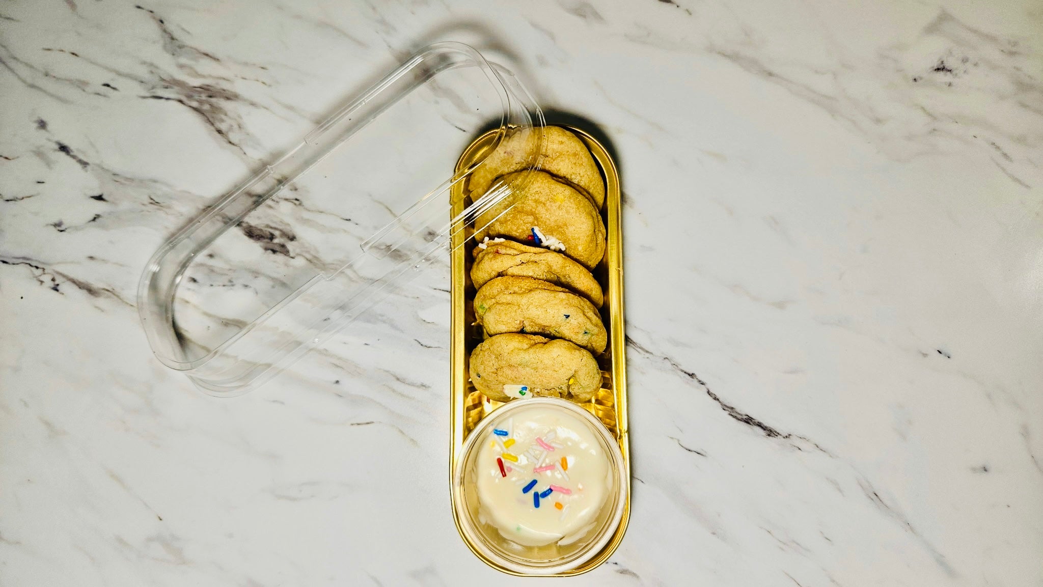 Glazé Cookie Dunkers (Birthday Cake + Frosting)
