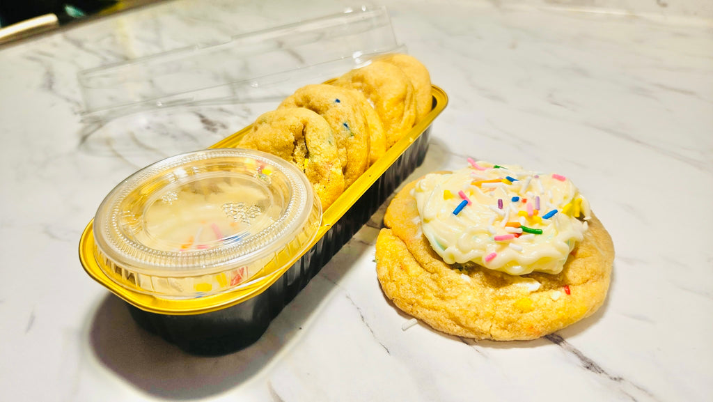 Glazé Cookie Dunkers (Birthday Cake + Frosting)