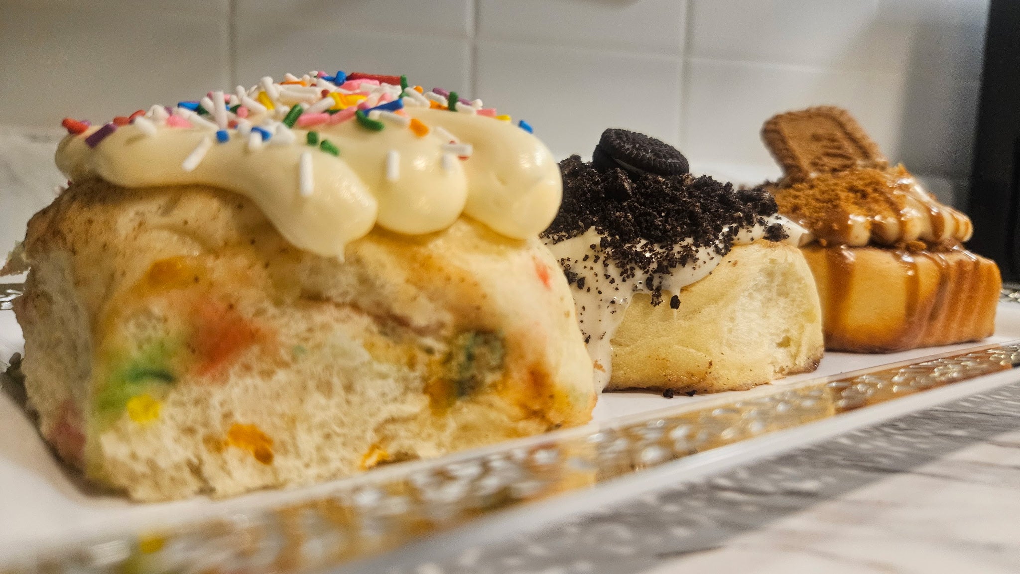 Birthday Cake Cinnamon Roll